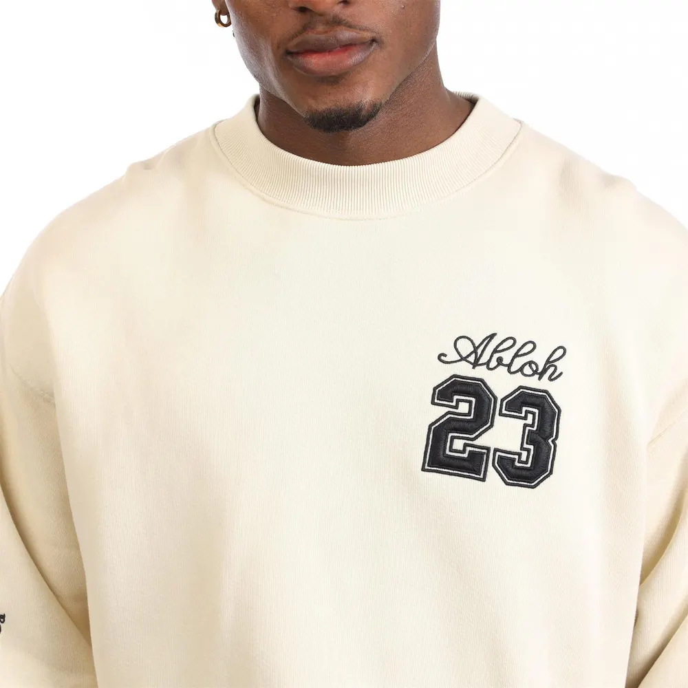 Off White 23 Logo Skate Crewneck Sweatshirt in Black, additional product view 3