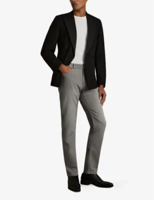 REISS Picton Slim-Fit Stretch-Denim Jeans - STAY BLACK - 30L detail 2