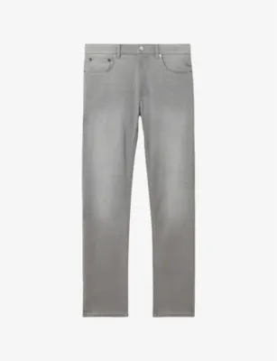 REISS Picton Slim-Fit Stretch-Denim Jeans - STAY BLACK - 30L