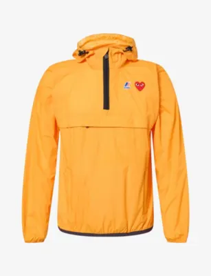 COMME DES GARCONS PLAY Comme des Garçons PLAY x K-Way Shell Windbreaker Jacket - ORANGE detail 2