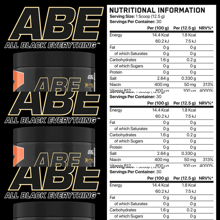 Applied Nutrition ABE Ultimate Pre-Workout Tropical 375g, additional product view 3