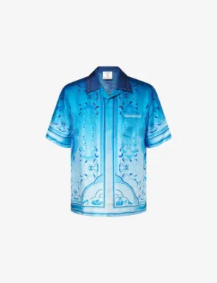 CASABLANCA Egyption Collar Silk Shirt