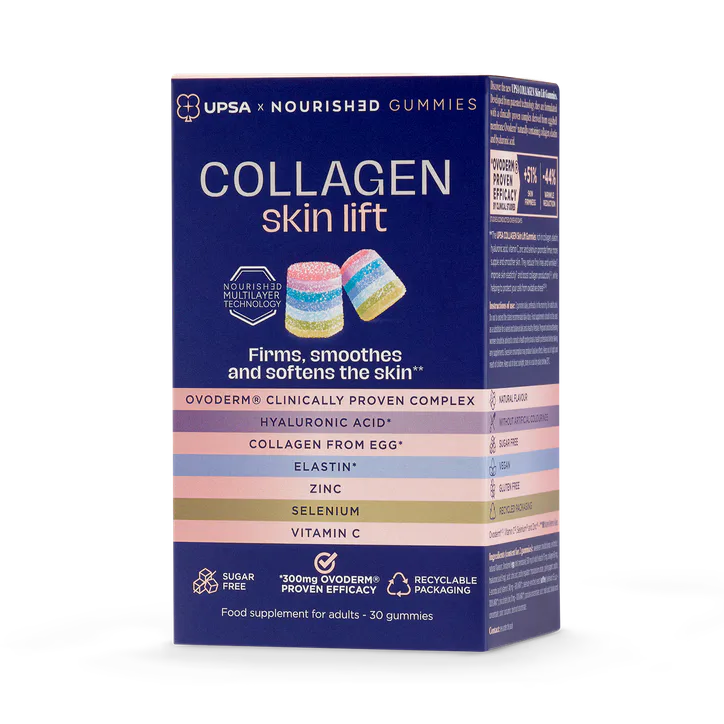 UPSA X Nourished 7-in-1 Collagen Skin Lift Gummies, additional product view 2