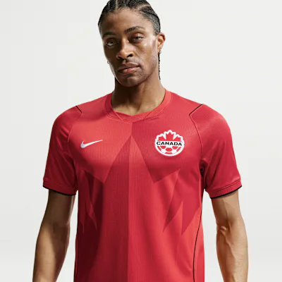 Nike Canada 2026 Stadium Home Men's Nike Dri-FIT Football Replica Jersey - University Red/Gym Red/Black/White