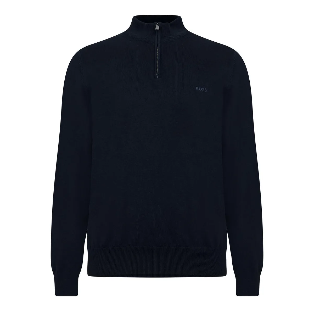 Boss Men's Padro-L Zipped Quarter-Zip Jumper