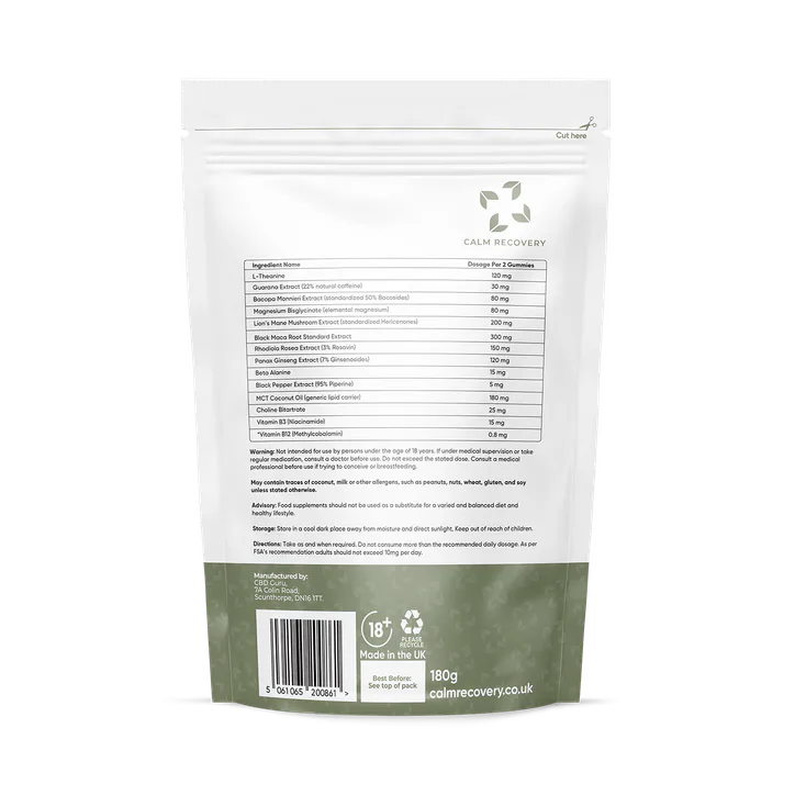 Calm Recovery Neurova 60 Gummies, additional product view 2