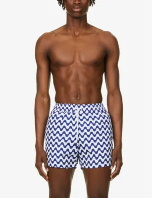 FRESCOBOL CARIOCA Sport graphic-print regular-fit swim shorts detail 3