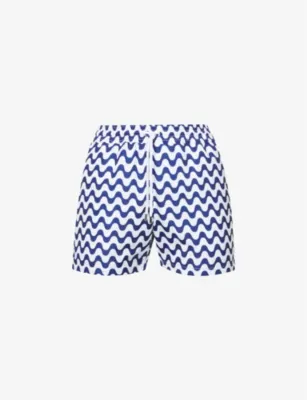 FRESCOBOL CARIOCA Sport graphic-print regular-fit swim shorts