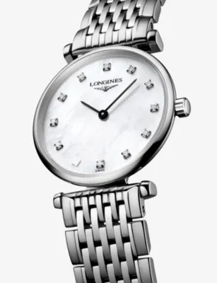 LONGINES L4.209.4.87.6 La Grande Classique Stainless-Steel And 0.048ct Diamond Quartz Watch detail 2