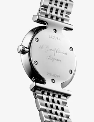 LONGINES L4.209.4.87.6 La Grande Classique Stainless-Steel And 0.048ct Diamond Quartz Watch detail 3