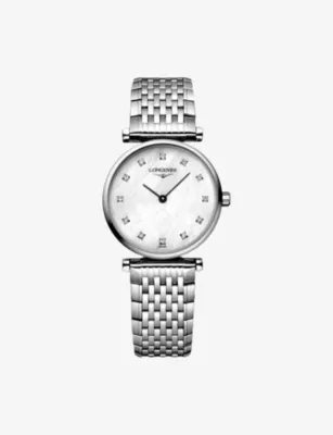 LONGINES L4.209.4.87.6 La Grande Classique Stainless-Steel And 0.048ct Diamond Quartz Watch