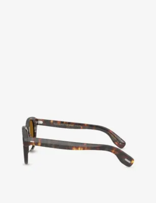 OLIVER PEOPLES OV5413SU Cary Grant Round-Frame Tortoiseshell Acetate Sunglasses detail 3