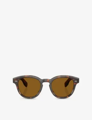 OLIVER PEOPLES OV5413SU Cary Grant Round-Frame Tortoiseshell Acetate Sunglasses