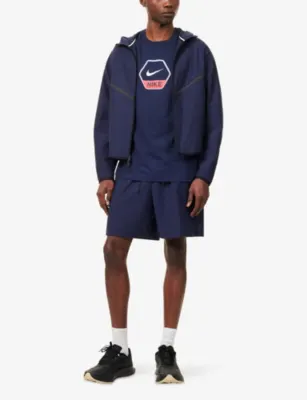 NIKE Logo-Print Crew-Neck Cotton T-Shirt detail 2