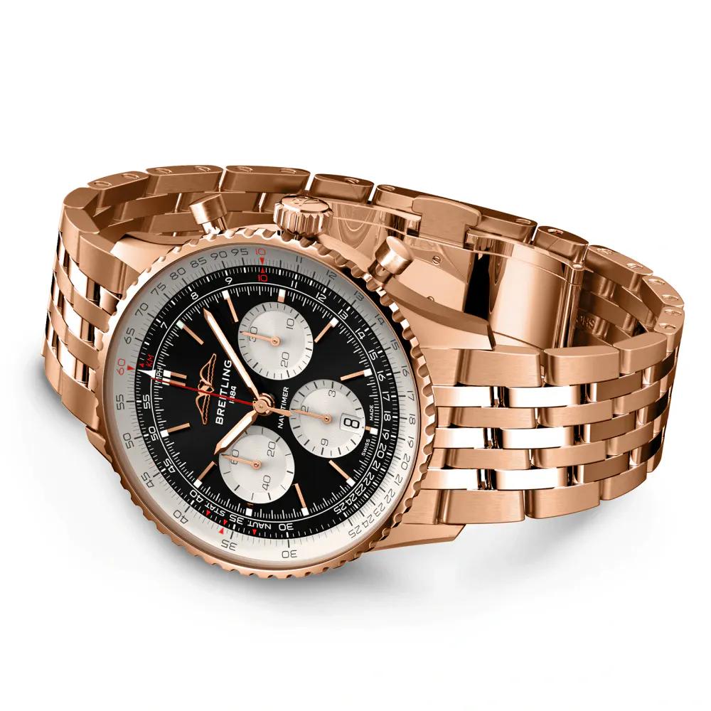 Breitling Navitimer B01 Chronograph 43 Black Watch in Black, additional product view 3