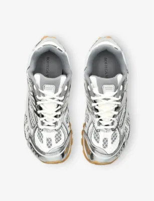BOTTEGA VENETA Orbit Low-Top Technical-Material Trainers - EUR 45 / 11 UK MEN in SILVER, additional product view 2