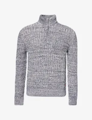ORLEBAR BROWN Lennard Mix Crochet-Knit Cotton Pullover