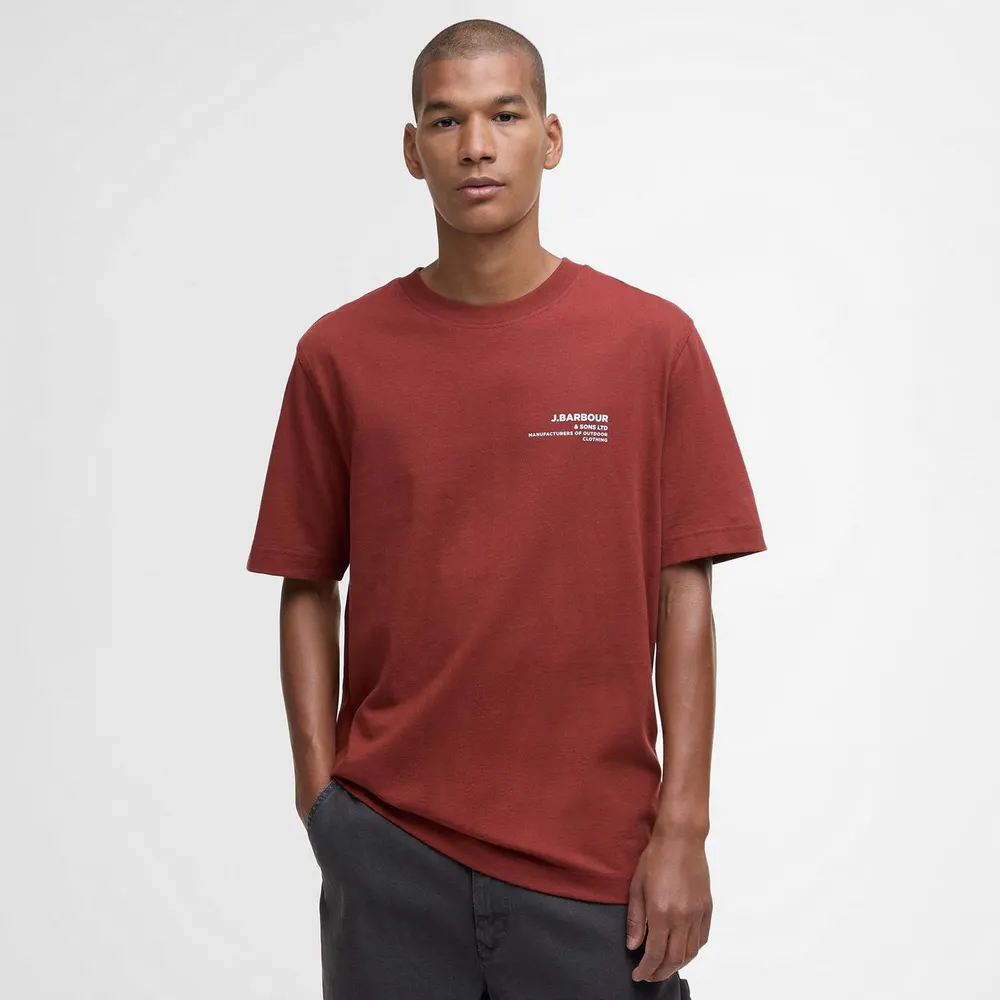 Barbour Mens Parkend Graphic T-Shirt detail 2