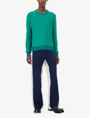 LOEWE Contrast-Trim Cotton-Blend Jumper detail 2