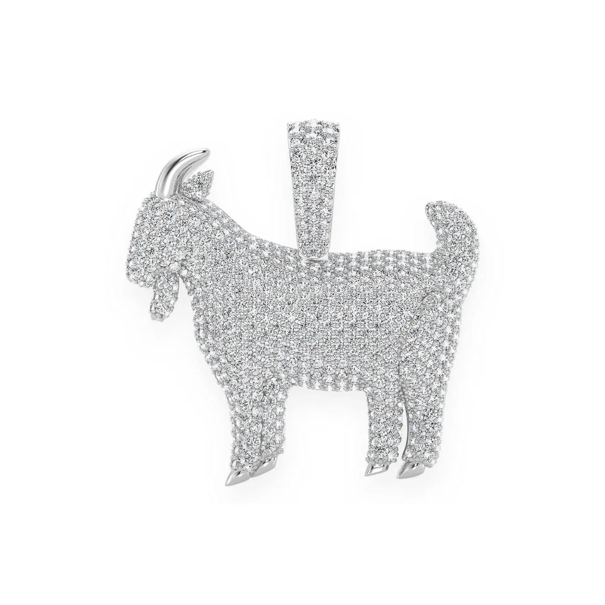 For Him Goat Diamond Pendant in 3.75ctw / Rose Gold / Natural Diamond – Pendant