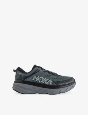 HOKA Bondi 7 Woven Trainers - EUR 41 / 7 UK MEN in OUTER ORBIT SATELLIT – Mens | Trainers | Lace up trainers