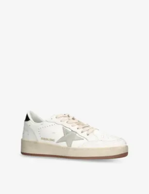 GOLDEN GOOSE Ballstar 2 Leather Low-Top Trainers - EUR 46 / 12 UK MEN in WHITE/COMB, additional product view 3