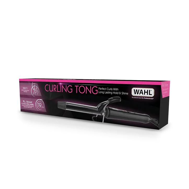 WAHL Curling Tong Ceramic Barrel 19mm Black ZX912