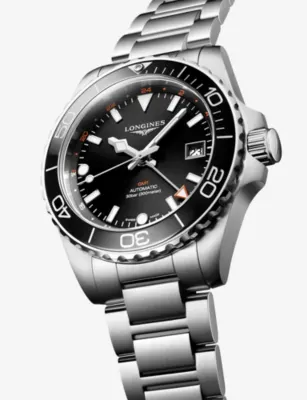 LONGINES L3.790.4.56.6 HydroConquest GMT Stainless-Steel Automatic Watch in STAINLESS STEEL, additional product view 2