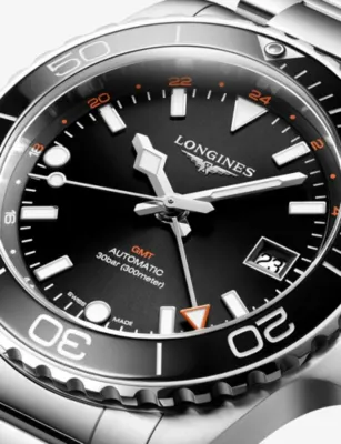 LONGINES L3.790.4.56.6 HydroConquest GMT Stainless-Steel Automatic Watch in STAINLESS STEEL, additional product view 3