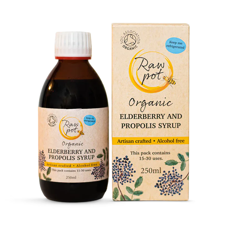 Raw Pot Organic Elderberry and Propolis Syrup