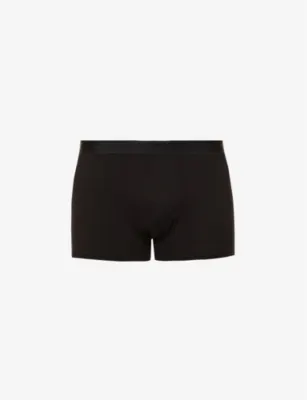 DEREK ROSE Jack branded-waistband stretch-cotton trunks
