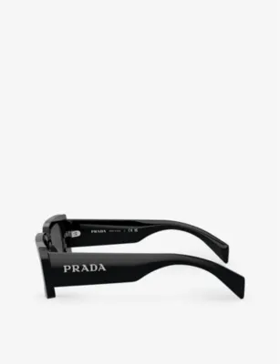 PRADA PR A07S pillow-frame acetate sunglasses detail 3