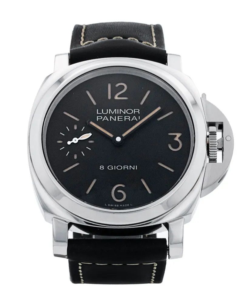 Panerai Luminor 8 Giorni PAM00915 — 2025 — Excellent in Black Quarter Arabic – Pre-owned watches
