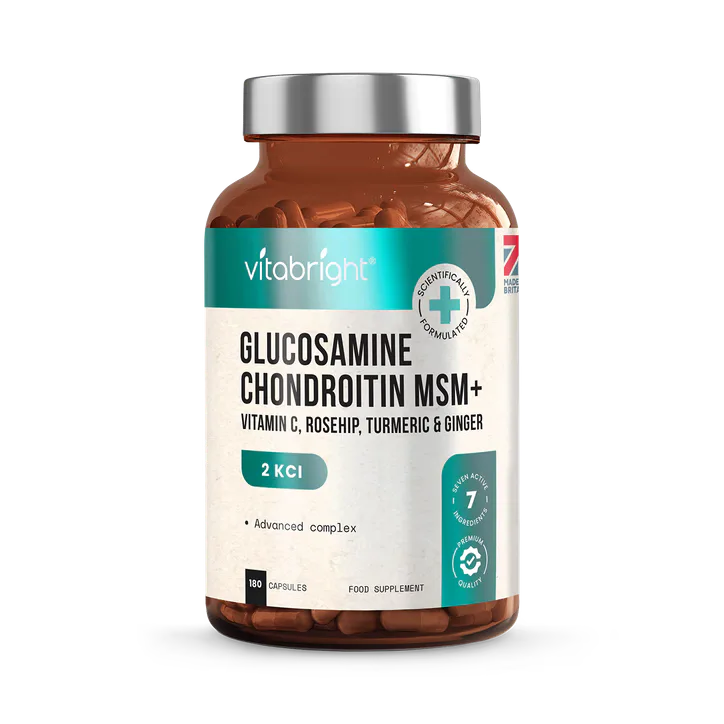 VitaBright Glucosamine, Chondroitin MSM 7-in-1 Complex - 2127mg per Serving - 180 Capsules