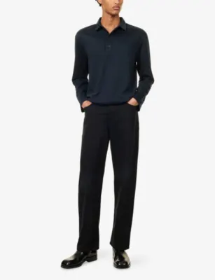 NOBL Patrick Long-Sleeve Jersey Polo Top detail 2