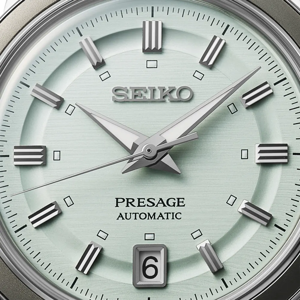 Seiko Presage Presage Style 60s 39.5mm Mens Watch Ice Green detail 3