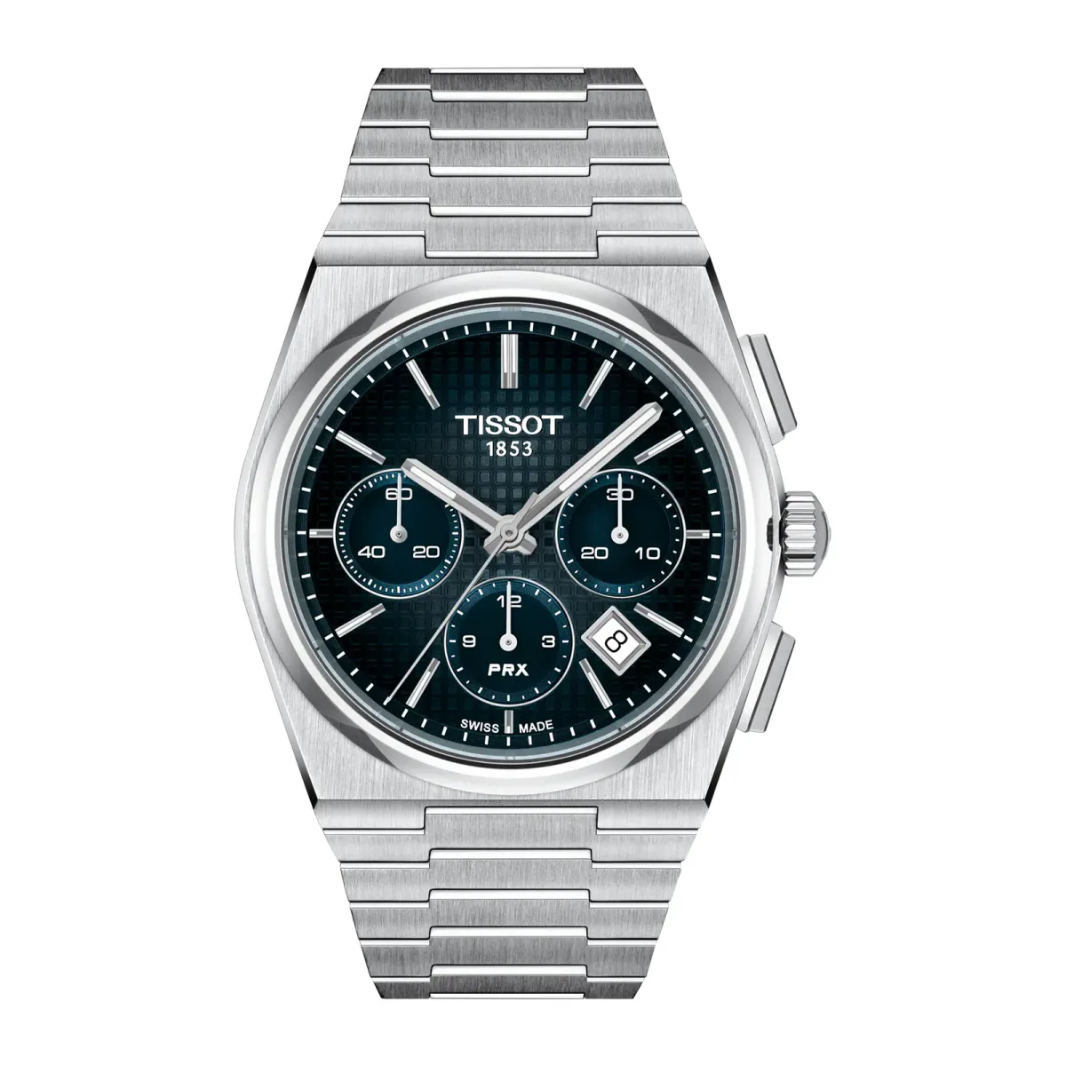 Tissot PRX Chronograph Automatic 42mm Mens Watch Blue Gradient