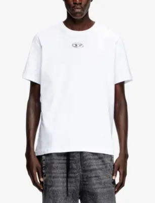 DIESEL T Adjust Logo-Embroidered Short-Sleeve Cotton T-Shirt detail 3