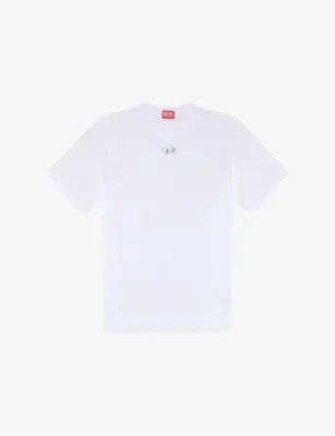 DIESEL T Adjust Logo-Embroidered Short-Sleeve Cotton T-Shirt