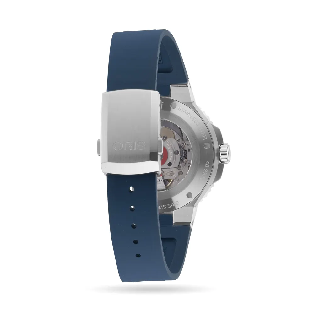 Oris Aquis Date 43.5mm Blue Strap Mens Watch detail 3