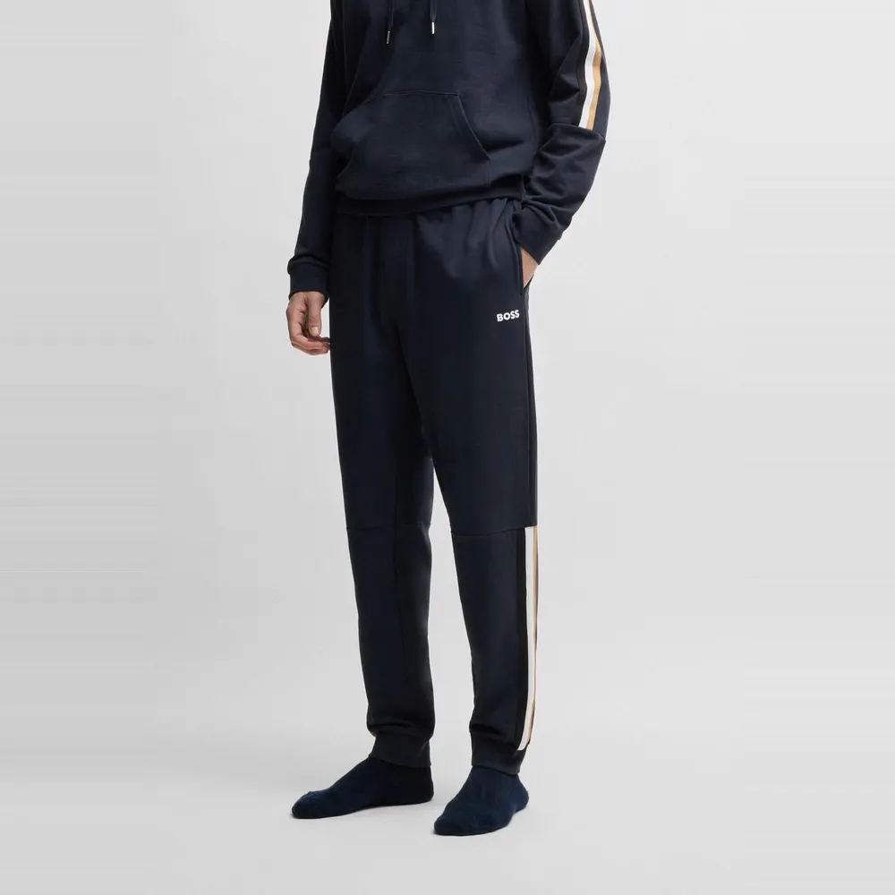 Boss Mens BOSS Iconic Closed Hem Fleece Joggers detail 2