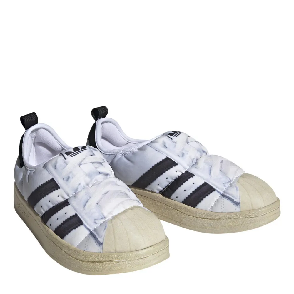 adidas Originals AO Puffylette Shoes in White, additional product view 3