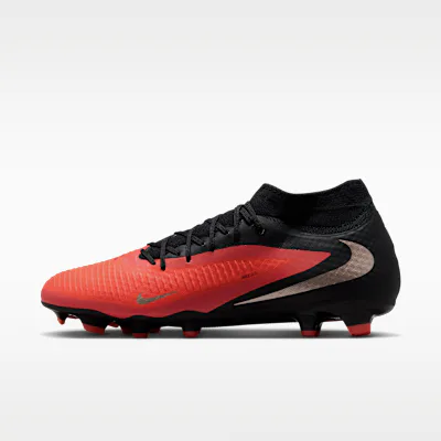 Nike Phantom 6 High Academy Multi-Ground Football Boot - Bright Crimson/Black/Blur