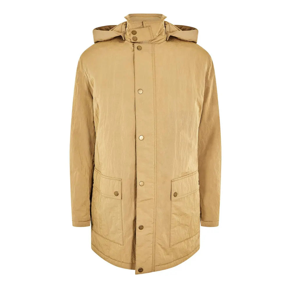 Hugo Men's Rain Anorak in Open Brown – Clothing
