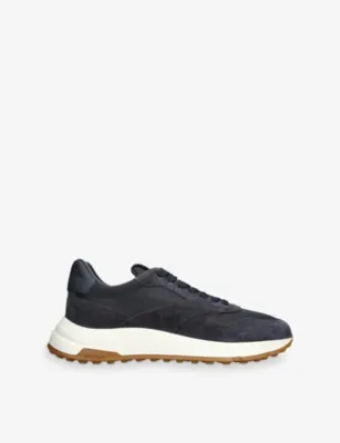 HOGAN Hyperlight Suede and Mesh Trainers - EUR 41 / 7 UK MEN in BLUE/DARK – Mens | Trainers | Lace up trainers