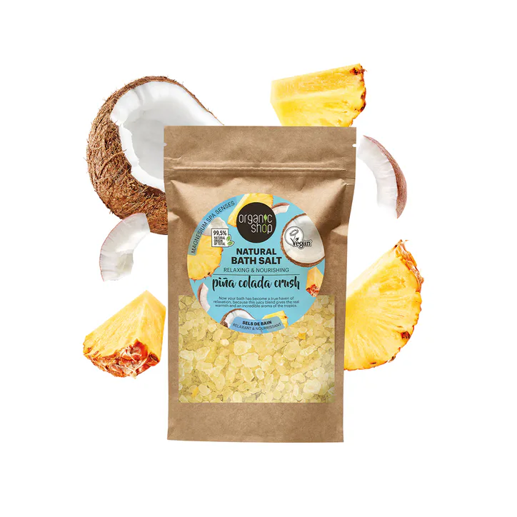 Organic Shop Pina Colada Crush Relaxing & Nourishing Natural Bath Salt 500g detail 3