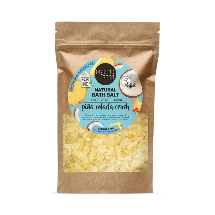Organic Shop Pina Colada Crush Relaxing & Nourishing Natural Bath Salt 500g