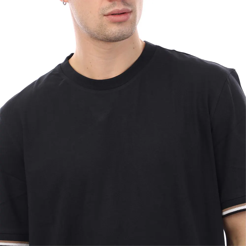 Boss Thompson Signature Stripe Cuffs T-Shirt detail 2