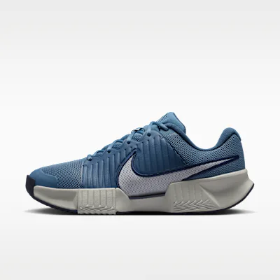Nike Zoom GP Challenge Pro Men's Clay Court Tennis Shoes - Smoky Blue/Light Bone/New Slate/White