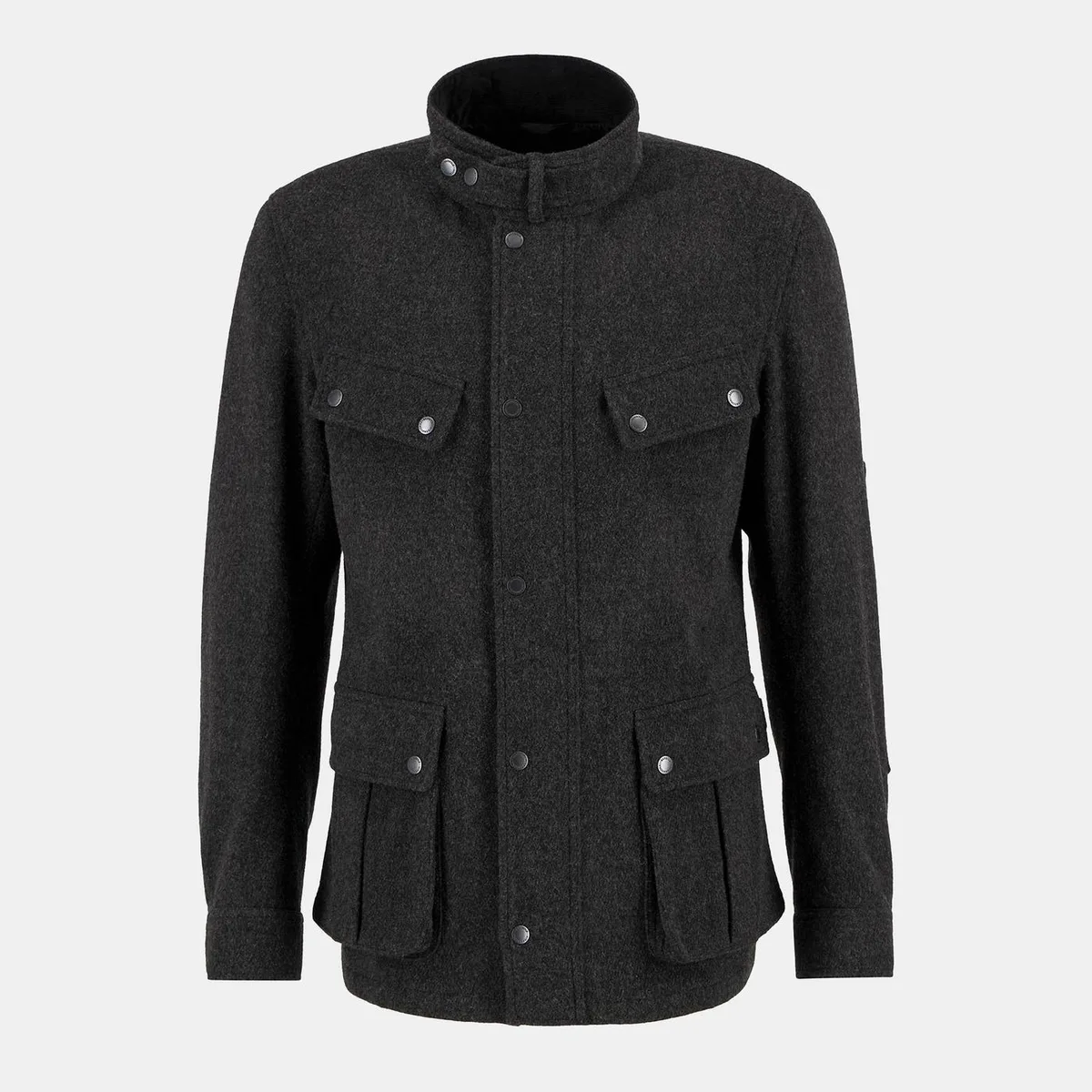 Barbour International Men's Duke Long Sleeve Full Zip 4 Pocket Pea Coat